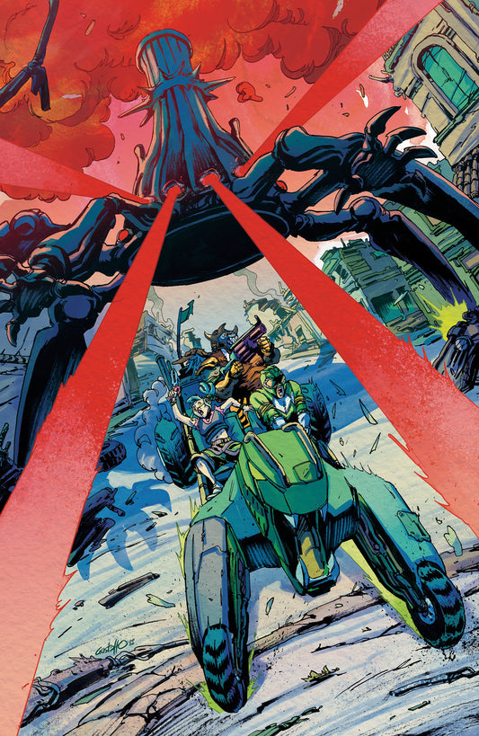 Power Rangers Green #2 E 1:10 INCV Foil Variant (Full Art, Foil, Vargas) — Cover