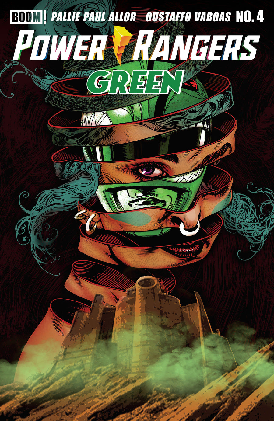 Power Rangers Green #4 a Main (Dressed, Harris) — Cover