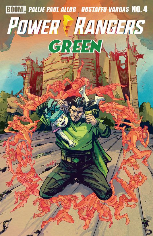 Power Rangers Green #4 B Variant (Dressed, Vargas) — Cover