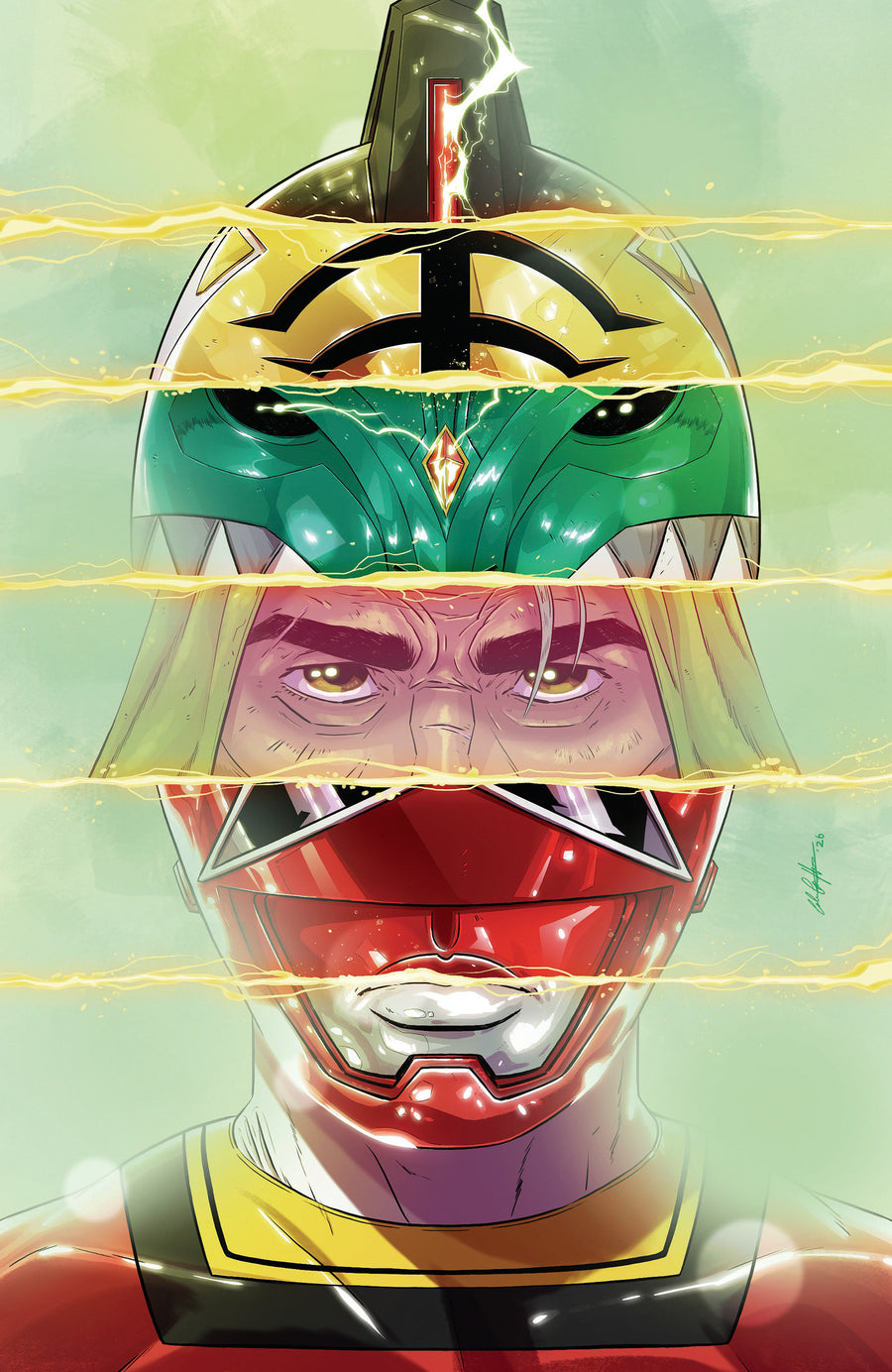 Power Rangers Green #4 F 1:20 INCV Variant (Full Art, Griffin) — Cover