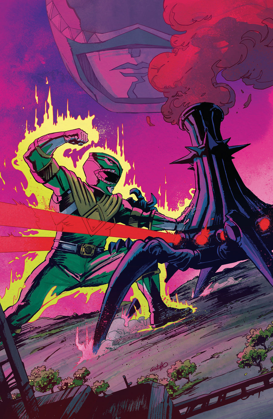 Power Rangers Green #5 E 1:10 INCV Foil Variant (Full Art, Vargas) — Cover