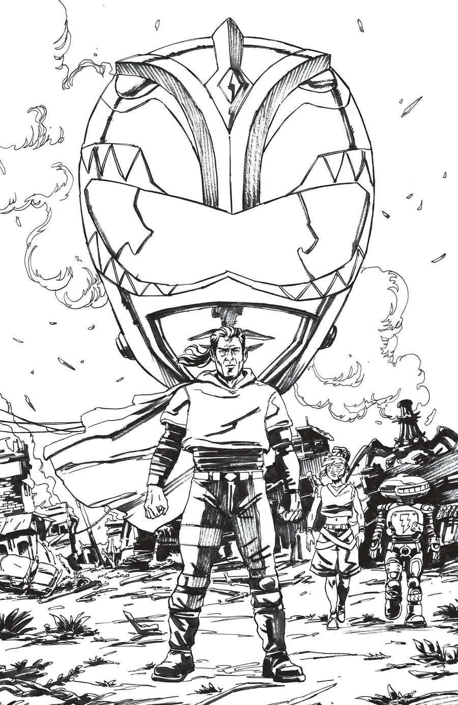 Power Rangers Green #5 J Unlimited Variant (Full Art, Vargas) — Cover