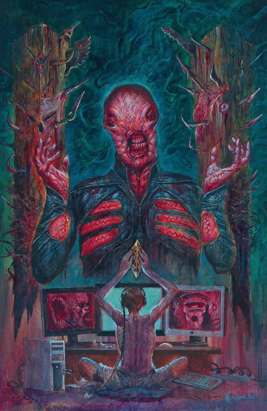 Hellraiser: Resurrections - The Onanistic Ritual #1 F Unlimited Variant (Full Art, Kendall) — Cover