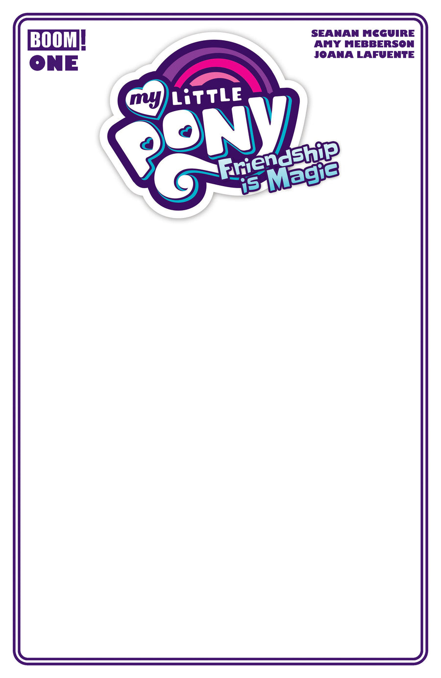 My Little Pony: Friendship Is Magic (2026) #1 D Blank Sketch Variant — Cover