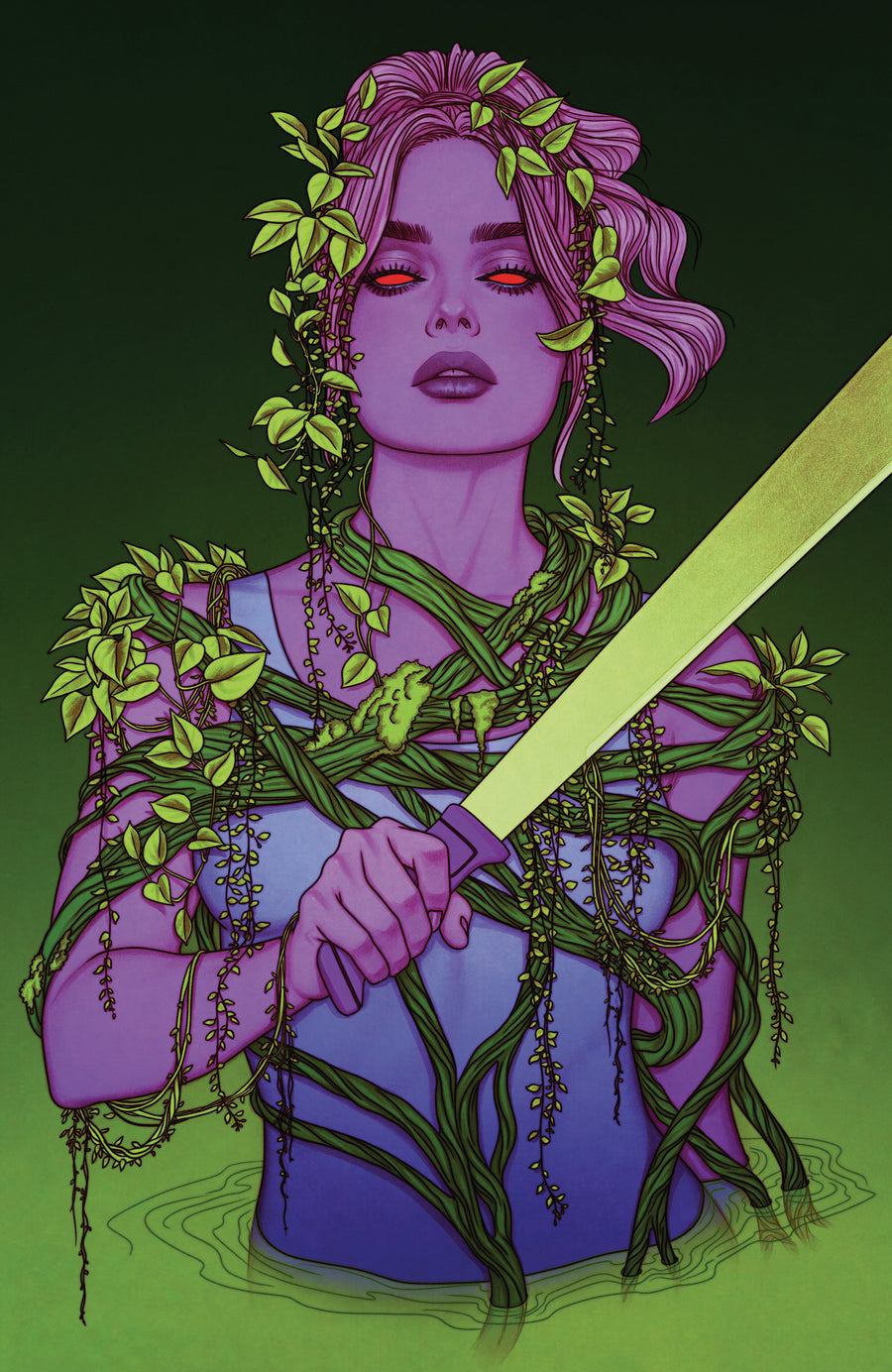 Swamp Thing Is Killing the Children #1 B Variant (Full Art, Frison) — Cover