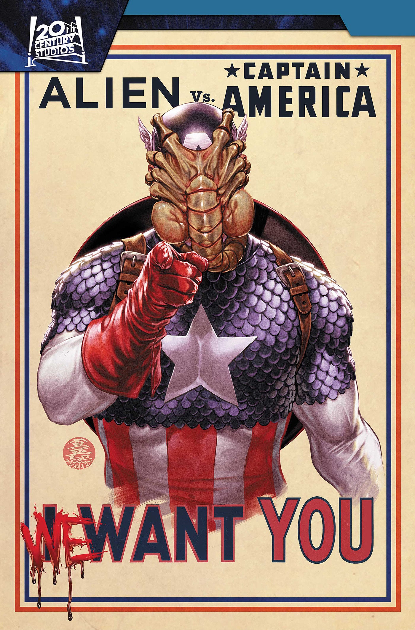 Alien vs. Captain America — Cover