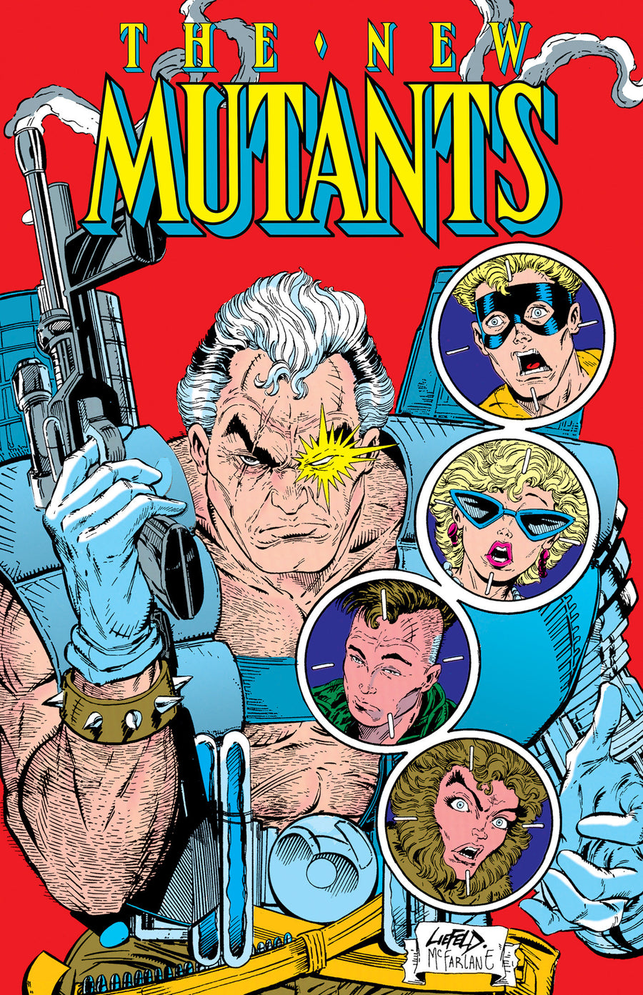 New Mutants Omnibus Vol. 4 Rob Liefeld Cable Cover - Cover