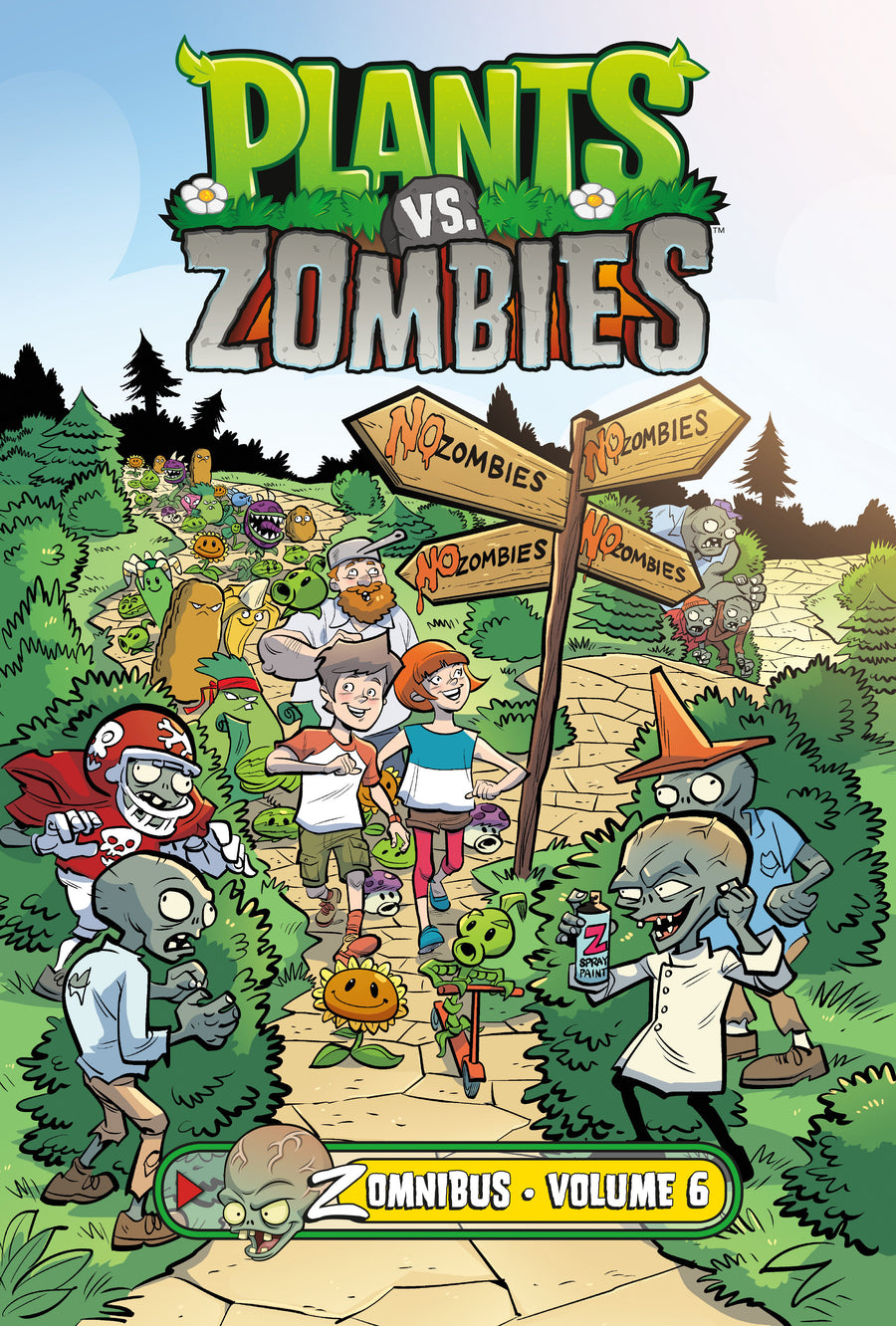Plants Vs. Zombies Zomnibus Volume 6 — Cover