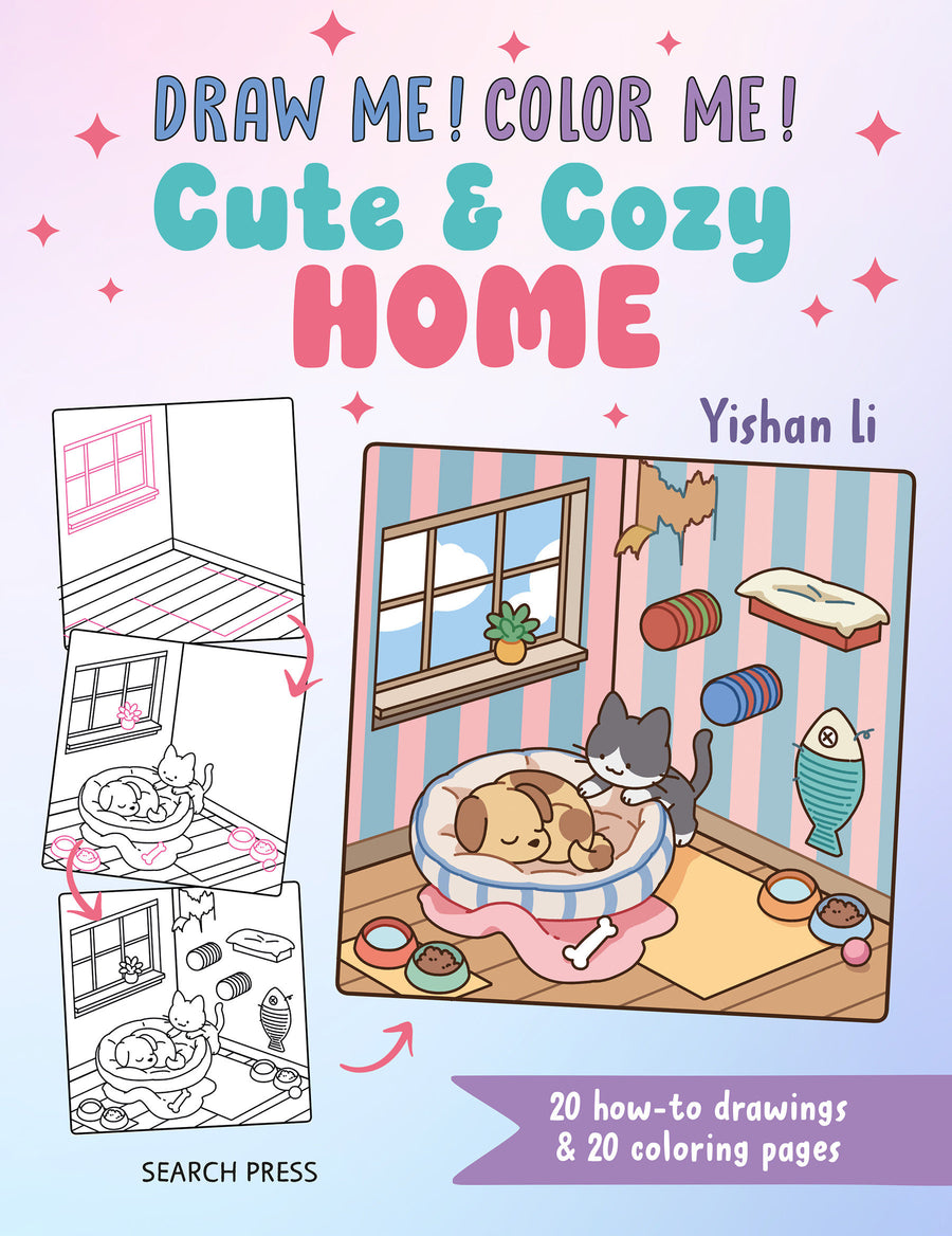 Draw Me! Color Me!: Cute & Cozy Home: In Simple Steps - Cover