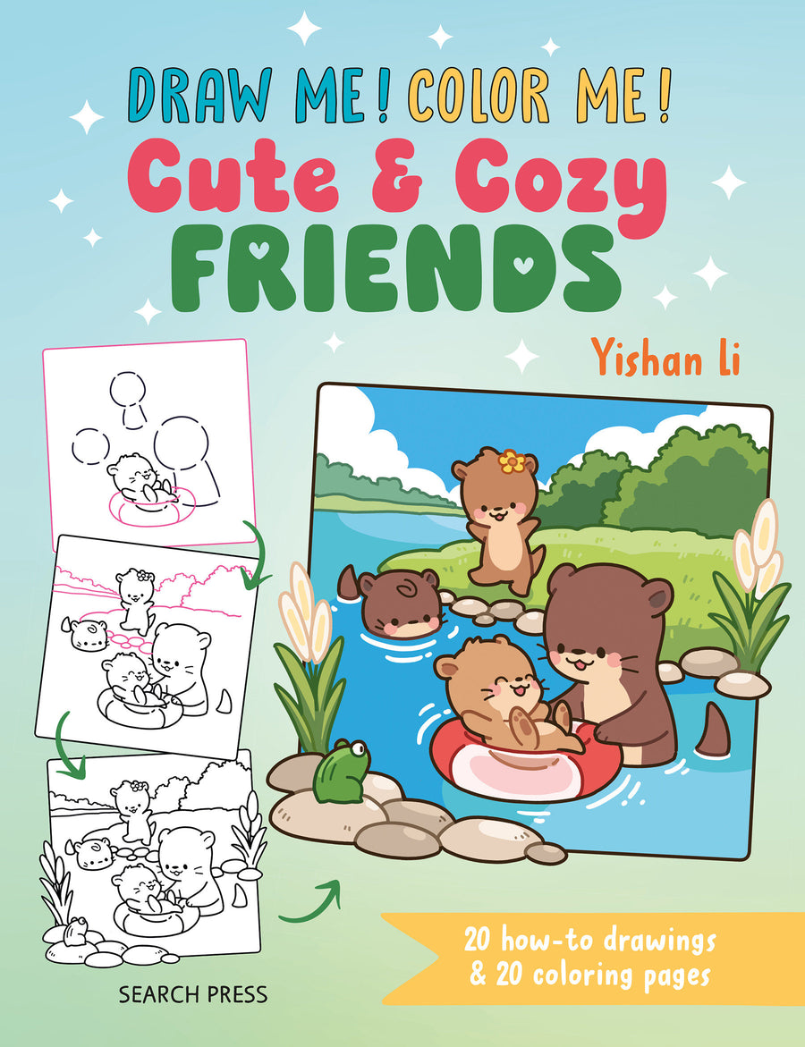 Draw Me! Color Me!: Cute & Cozy Friends: In Simple Steps - Cover