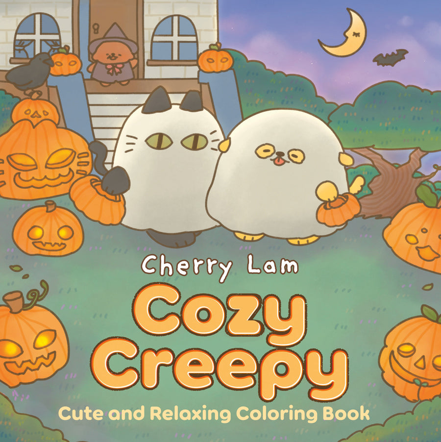 Cozy Creepy: Cute and Relaxing Coloring Book [a Halloween Coloring Book] - Cover