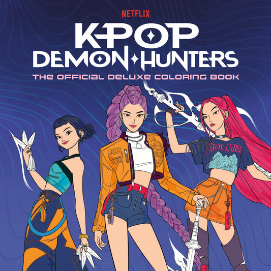 Kpop Demon Hunters: The Official Deluxe Coloring Book - Cover