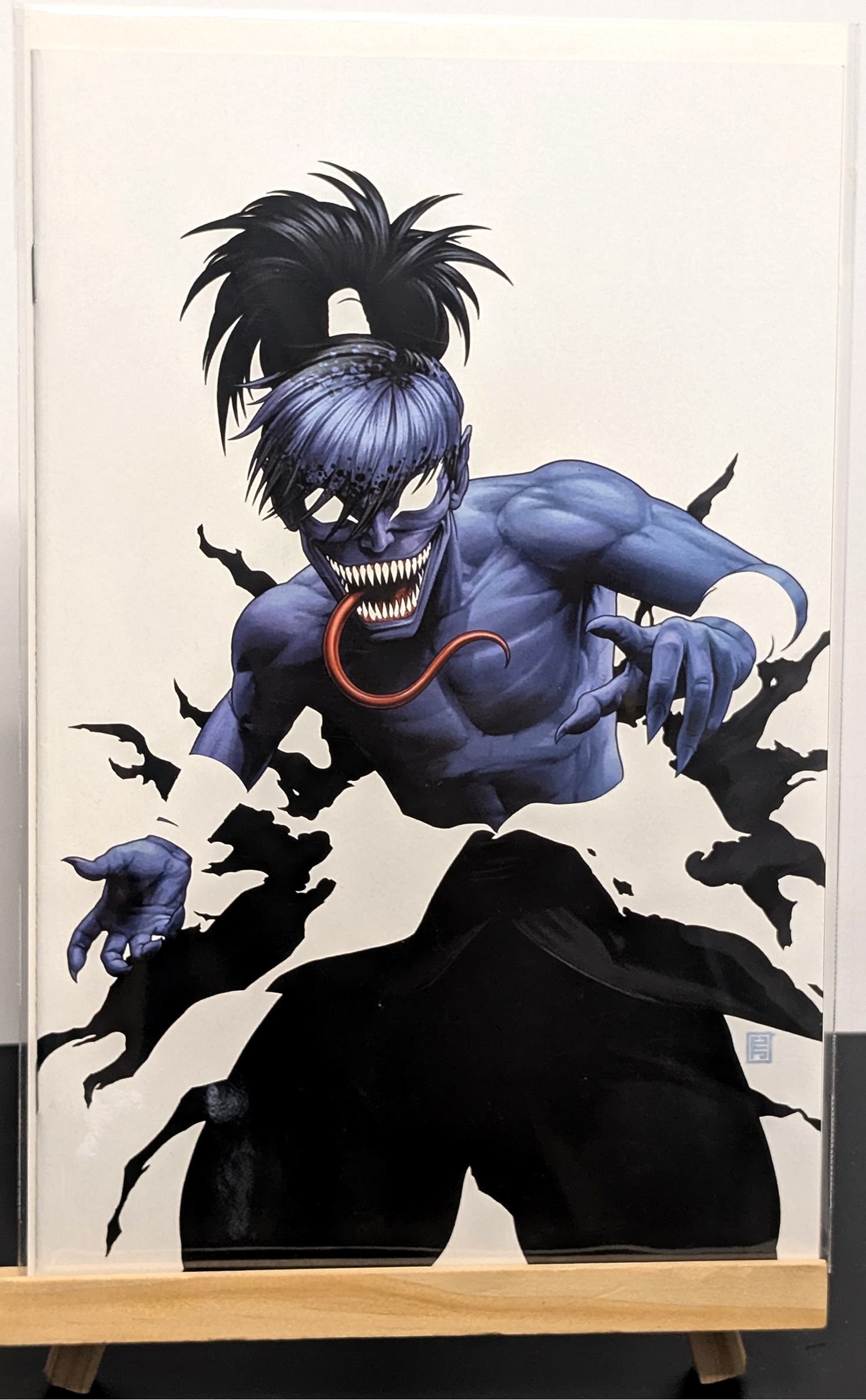 Kid Venom #1 John Tyler Christopher Negative Space Virgin Variant — Cover