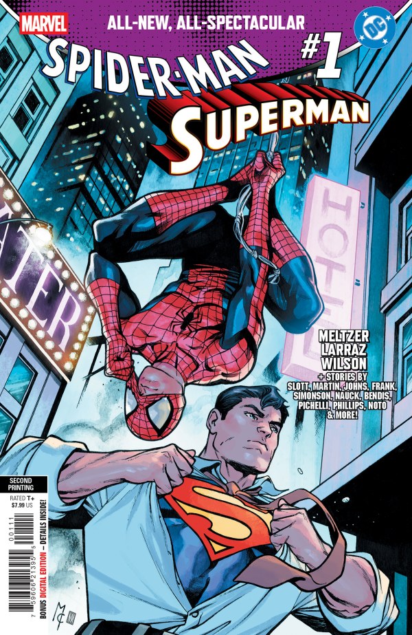 MARVEL/DC: SPIDER-MAN/SUPERMAN #1 MARTIN COCCOLO 2ND PRINTING VARIANT - Cover