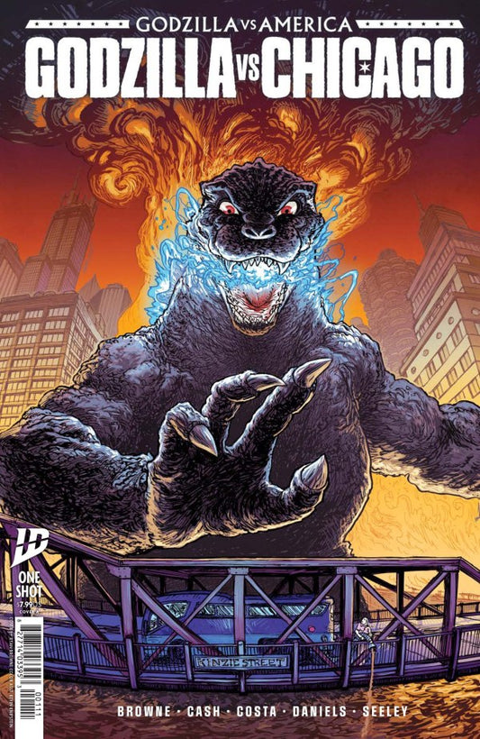 Godzilla Vs. America: Chicago Variant B (Seeley)