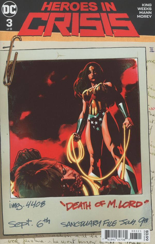 Heroes in Crisis #3 Ryan Sook Variant Cover - Cover