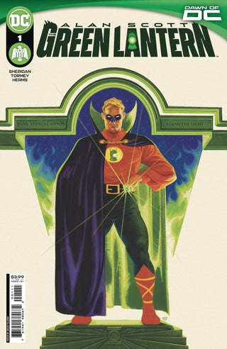 Alan Scott: The Green Lantern #1 Portada D David Talaski Variante virgen metalizada de la Edad de Oro