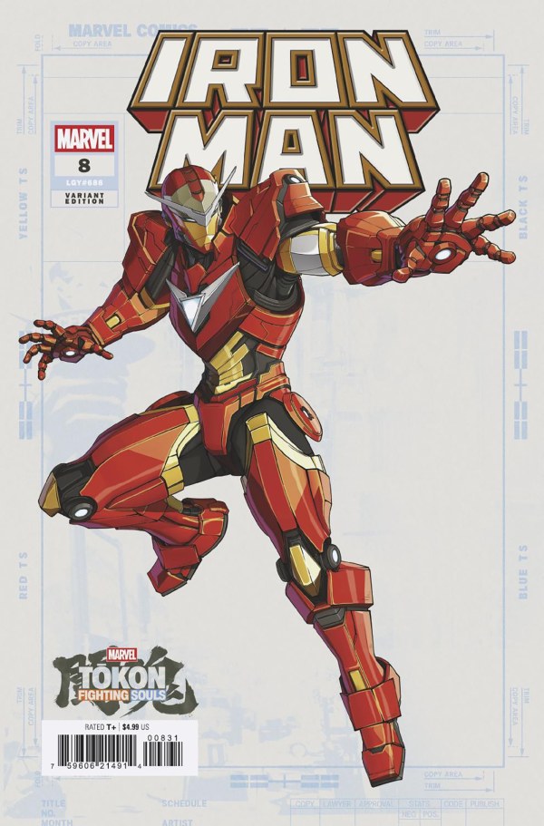 Iron Man #8 Marvel Games Marvel Tōkon: Fighting Souls Variant