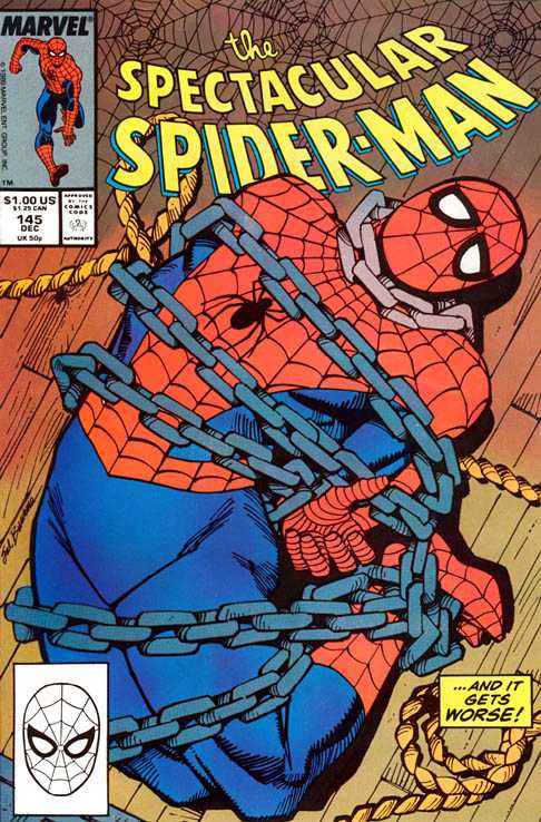 Peter Parker, The Spectacular Spider-Man #145 — Cover