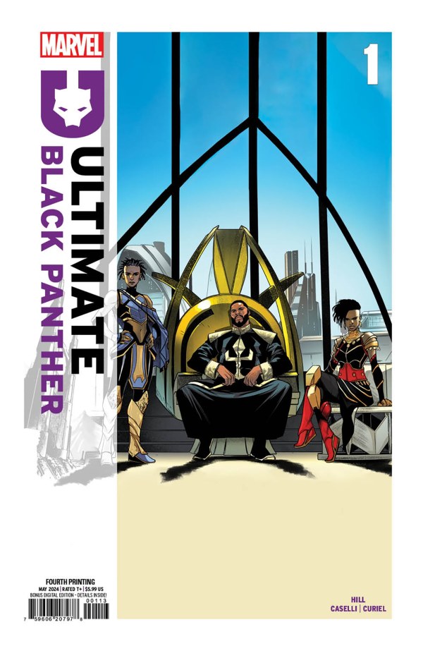 Ultimate Black Panther #1 4th Printing Stefano Caselli - Cover