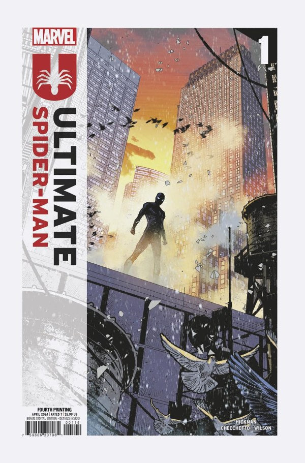 Ultimate Spider-Man #1 4th Printing Marco Checchetto Variant - Cover