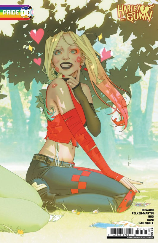 Harley Quinn #41 W. Scott Forbes DC Pride Cardstock Variant Cover