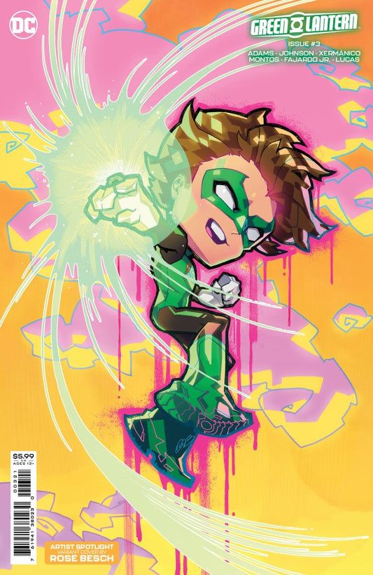 Green Lantern #3 Couverture C Rose Besch Artist Spotlight Variante de papier cartonné 