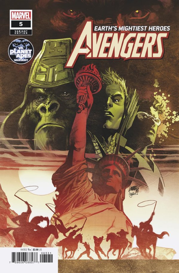 The Avengers #65 (LEGACY #765) Larraz Planet Of The Apes Variant - Cover