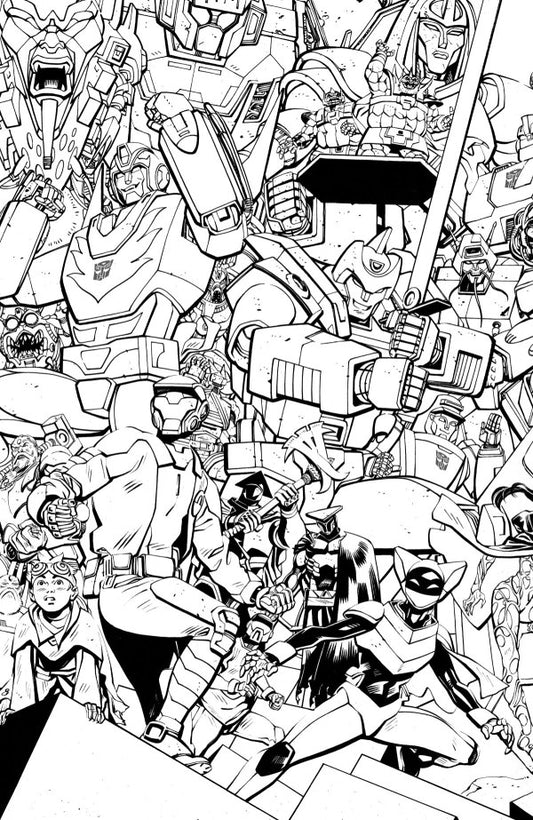Void Rivals #31 Cover I Tom Reilly Energon Universe 3rd Anniversary B&W Variant