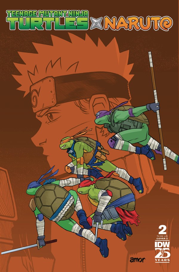 Teenage Mutant Ninja Turtles / Naruto #2 Cover C - John Amor - Cover