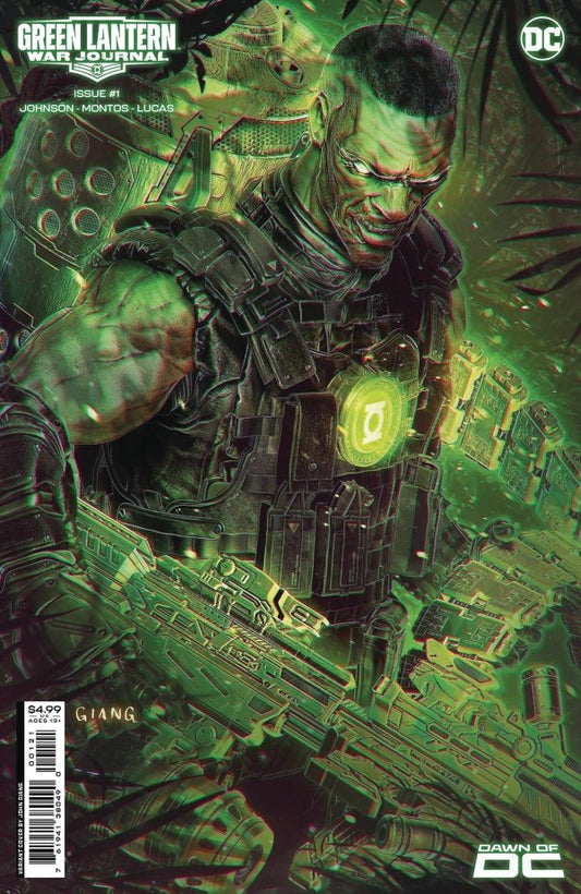 Green Lantern: War Journal #1 Couverture B Variante de papier cartonné John Giang 