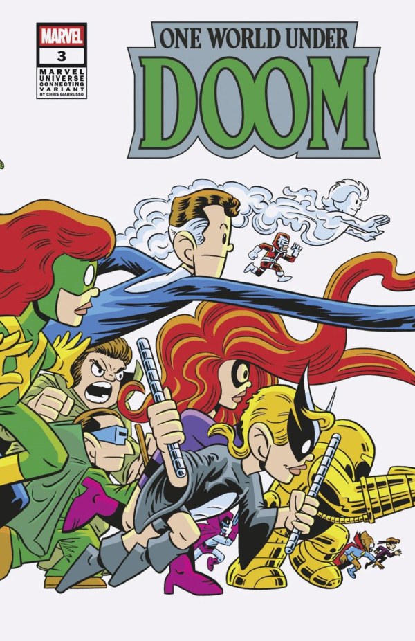 ONE WORLD UNDER DOOM #3 CHRIS GIARRUSSO MARVEL UNIVERSE CONNECTING WRAP VARIANT H