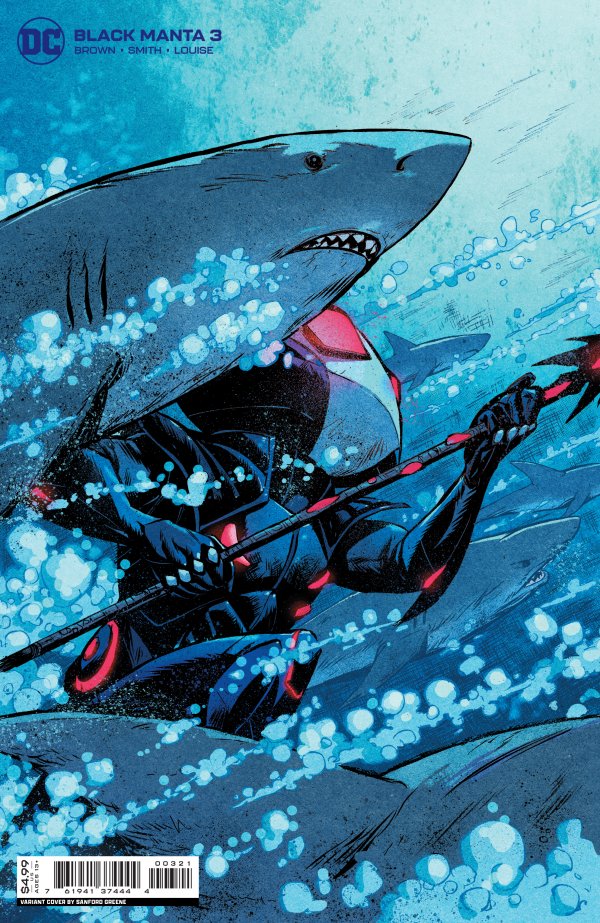 Black Manta #3 Cover B Sanford Greene Variant