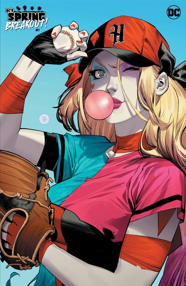 L'évasion printanière de DC ! # 1 Couverture C Dan Mora Variante Harley Quinn