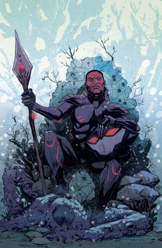 Black Manta #1 Cover B Sanford Greene Card Stock Variant