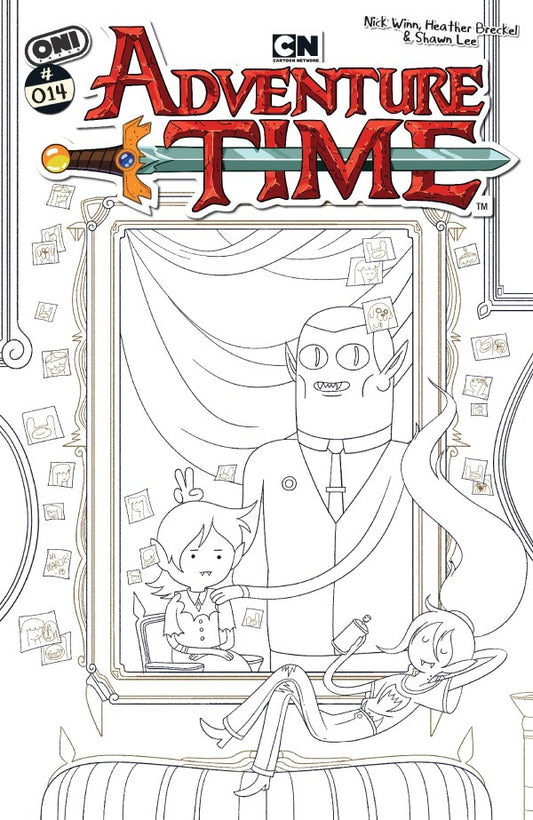 Adventure Time (2025) #14 Cover E 1:20 Nick Winn B&W Variant