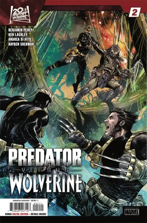 Predator vs. Wolverine #2 - Cover