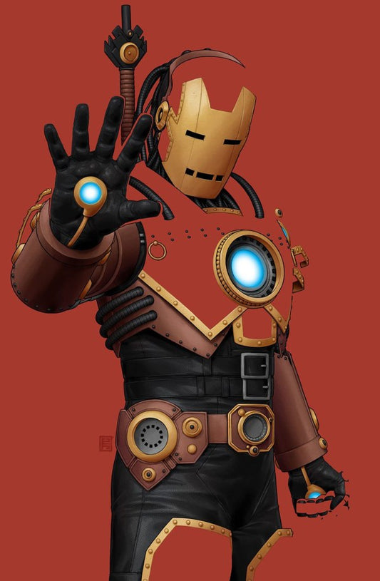 Iron Man #1 John Tyler Christopher Negative Space Virgin Variant - Cover