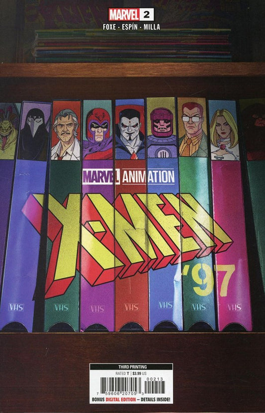 X-Men '97 #2 (MARVEL ANIMATION 3RD PRINTING VARIANT)