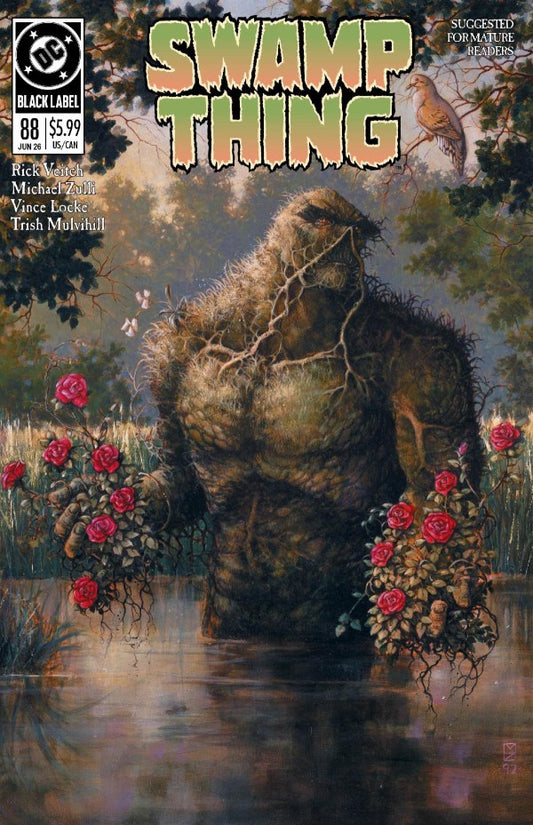 Swamp Thing 1989 #1 2nd Printing Michael Zulli — Cover