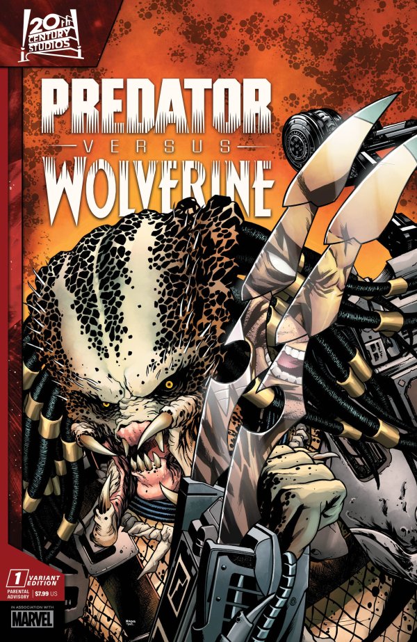 Predator contre Wolverine #1, variante de l'hommage au prédateur McKone