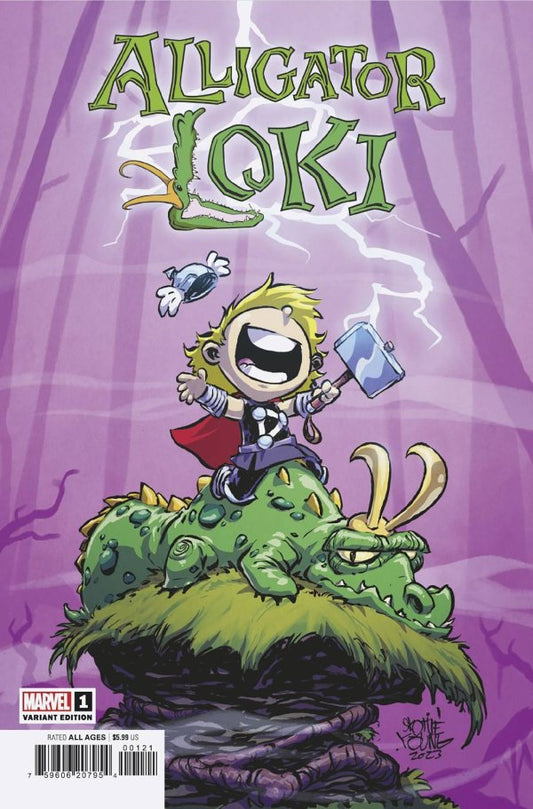 Alligator Loki #1 Skottie Young Variant- Cover