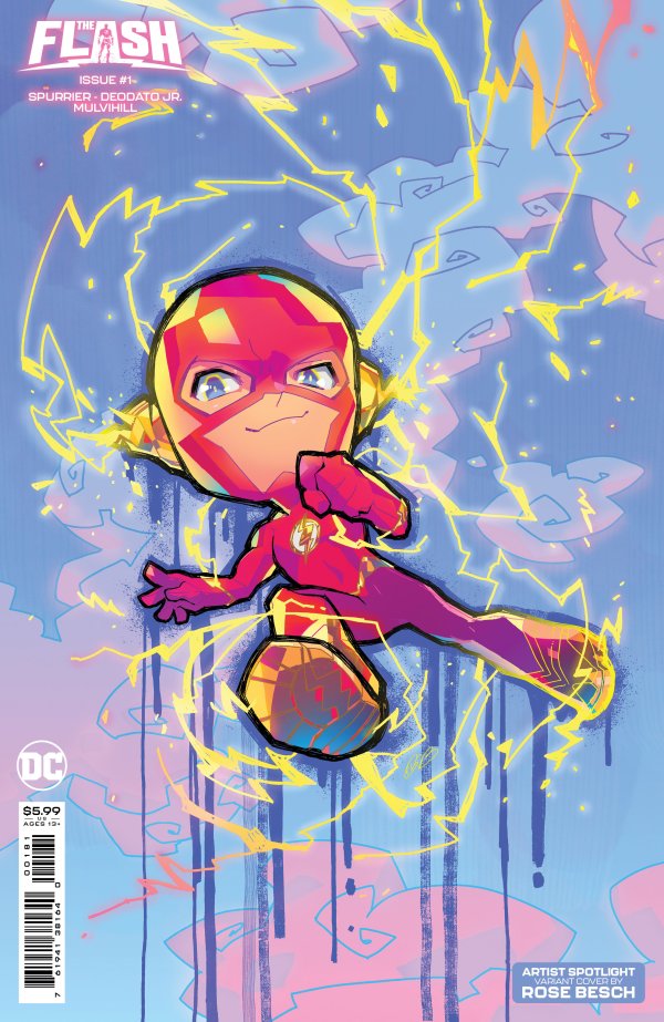 The Flash #1 - LEGACY #801 Couverture D Rose Besch Artist Spotlight Variante de papier cartonné