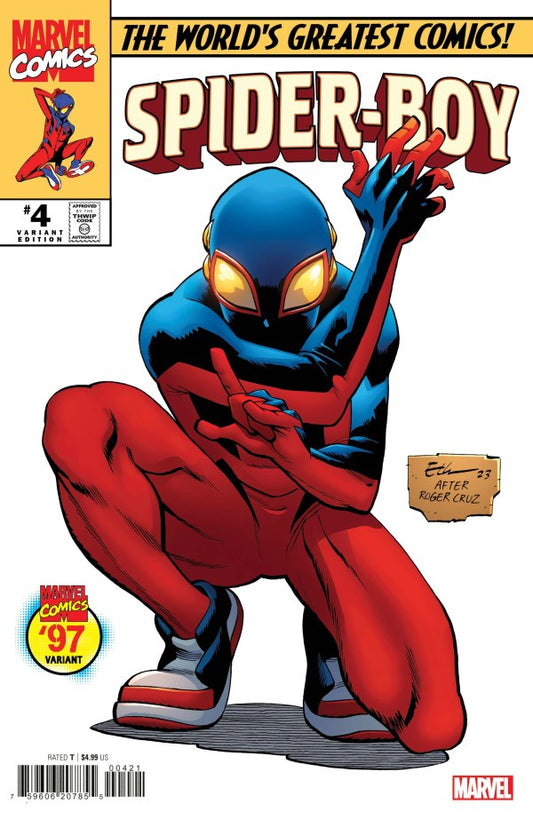 Spider-Boy #4 Ethan Young, variante de Marvel '97