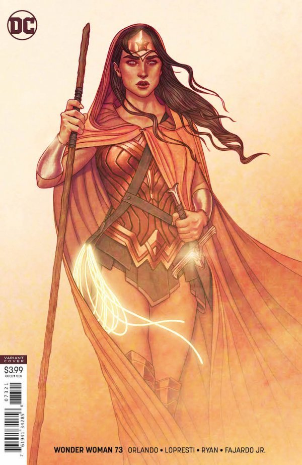 Wonder Woman # 73, variante de Jenny Frison 