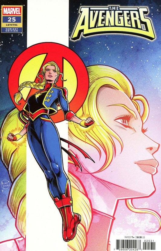 The Avengers #25 Luciano Vecchio Captain Marvel Variant- Cover