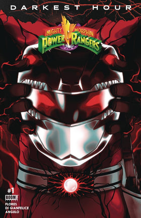 Mighty Morphin Power Rangers: La hora más oscura #1 Portada con el casco de Goñi Montes