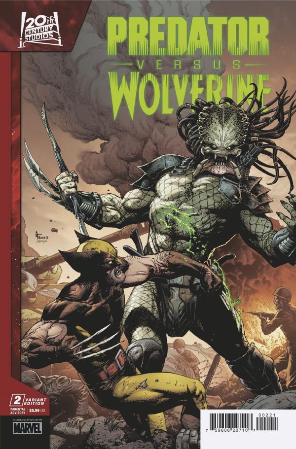 Predator contre Wolverine #2, variante de Gary Frank