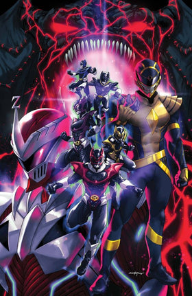 Mighty Morphin Power Rangers: La hora más oscura n.º 1 Cubierta con spoiler de Santa Fung