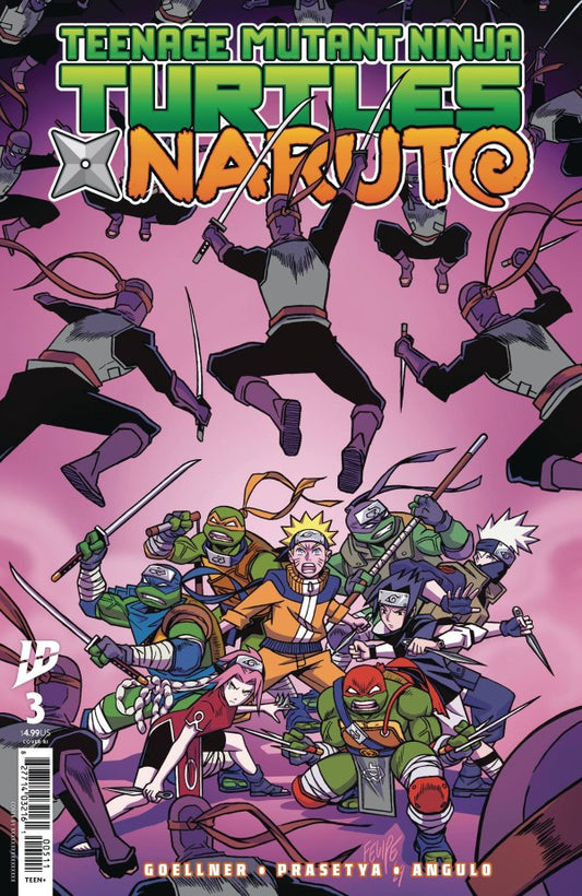 Teenage Mutant Ninja Turtles / Naruto #3 Cover RI - Felipe Smith